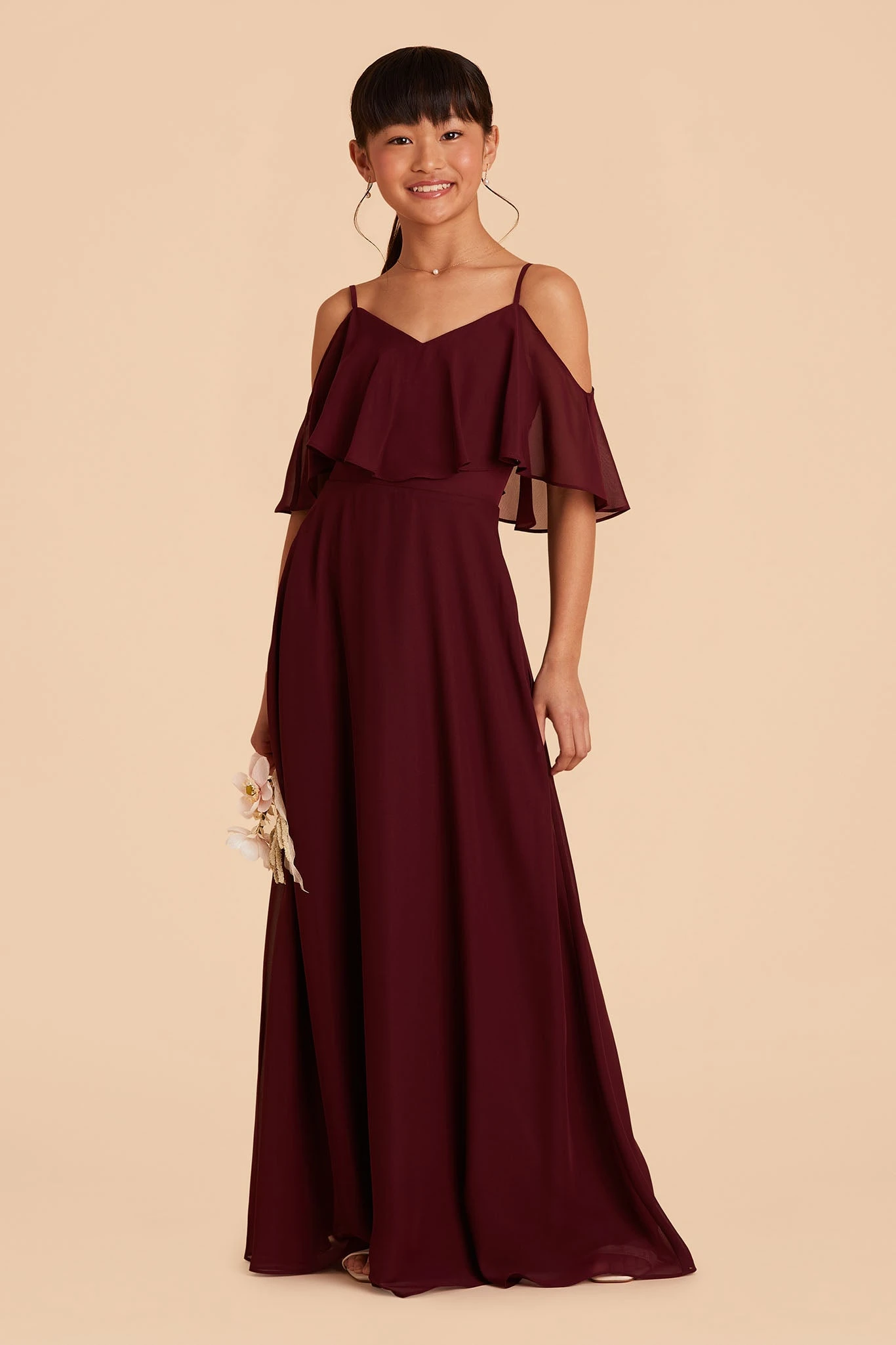 Janie Convertible Junior Dress - Cabernet - Image 13