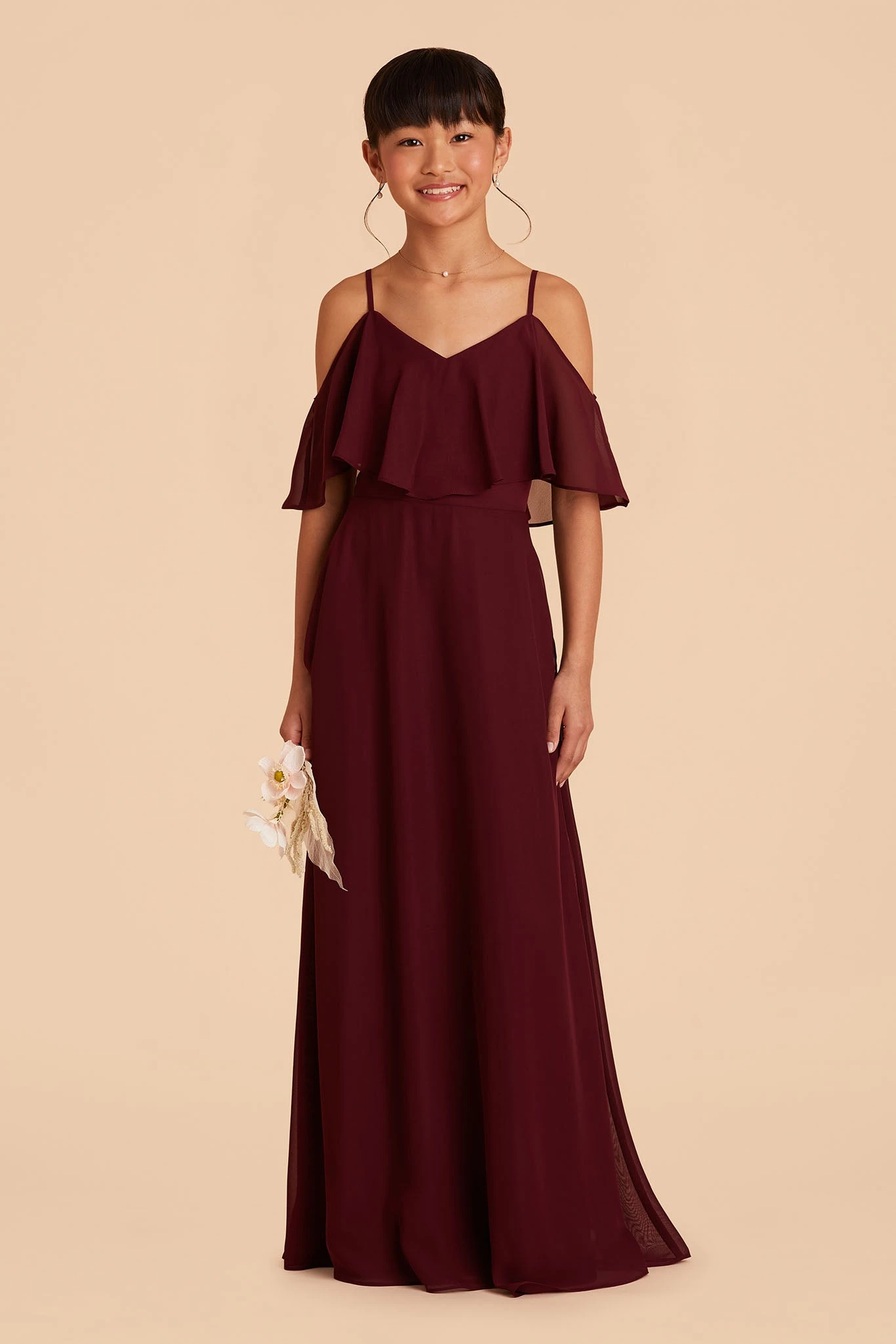 Janie Convertible Junior Dress - Cabernet - Image 4