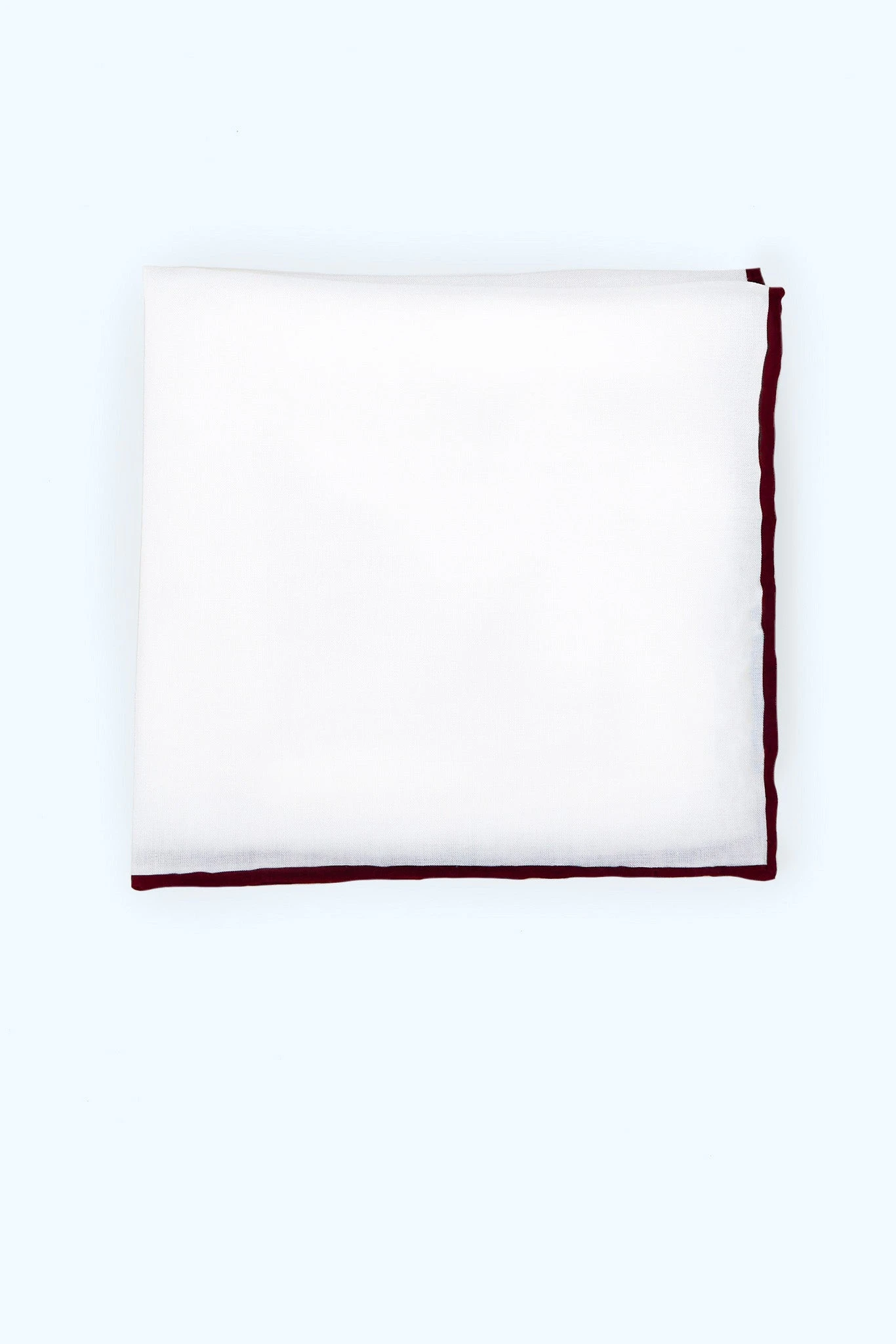 Jason Shoestring Piped Pocket Square - Cabernet