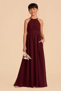Sienna Junior Dress - Cabernet