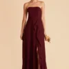 Winnie Convertible Chiffon Dress - Cabernet