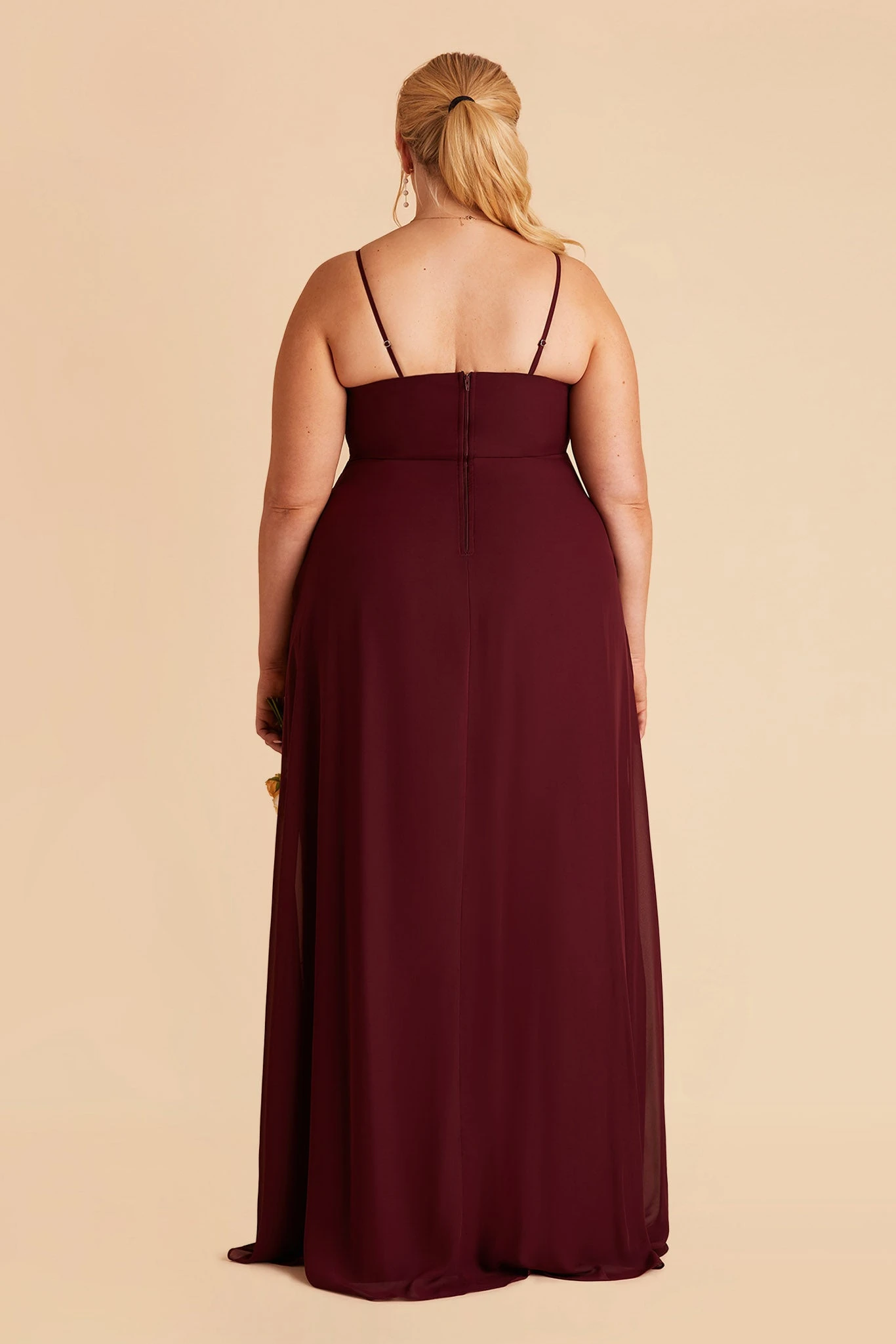Winnie Convertible Chiffon Dress - Cabernet - Image 19