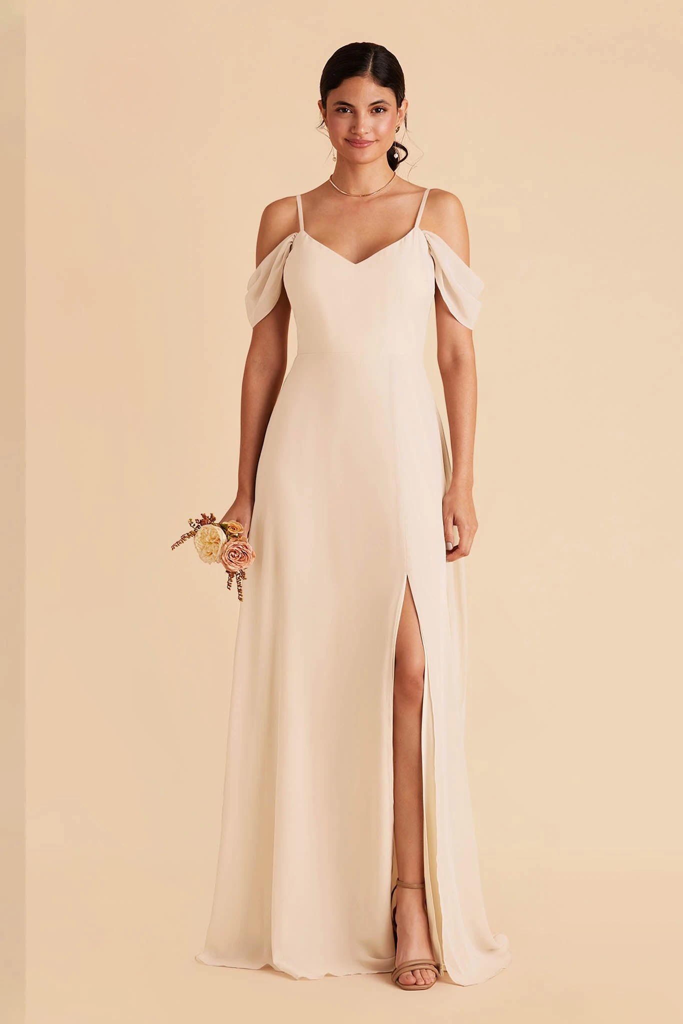 Devin Convertible Dress - Champagne - Image 3