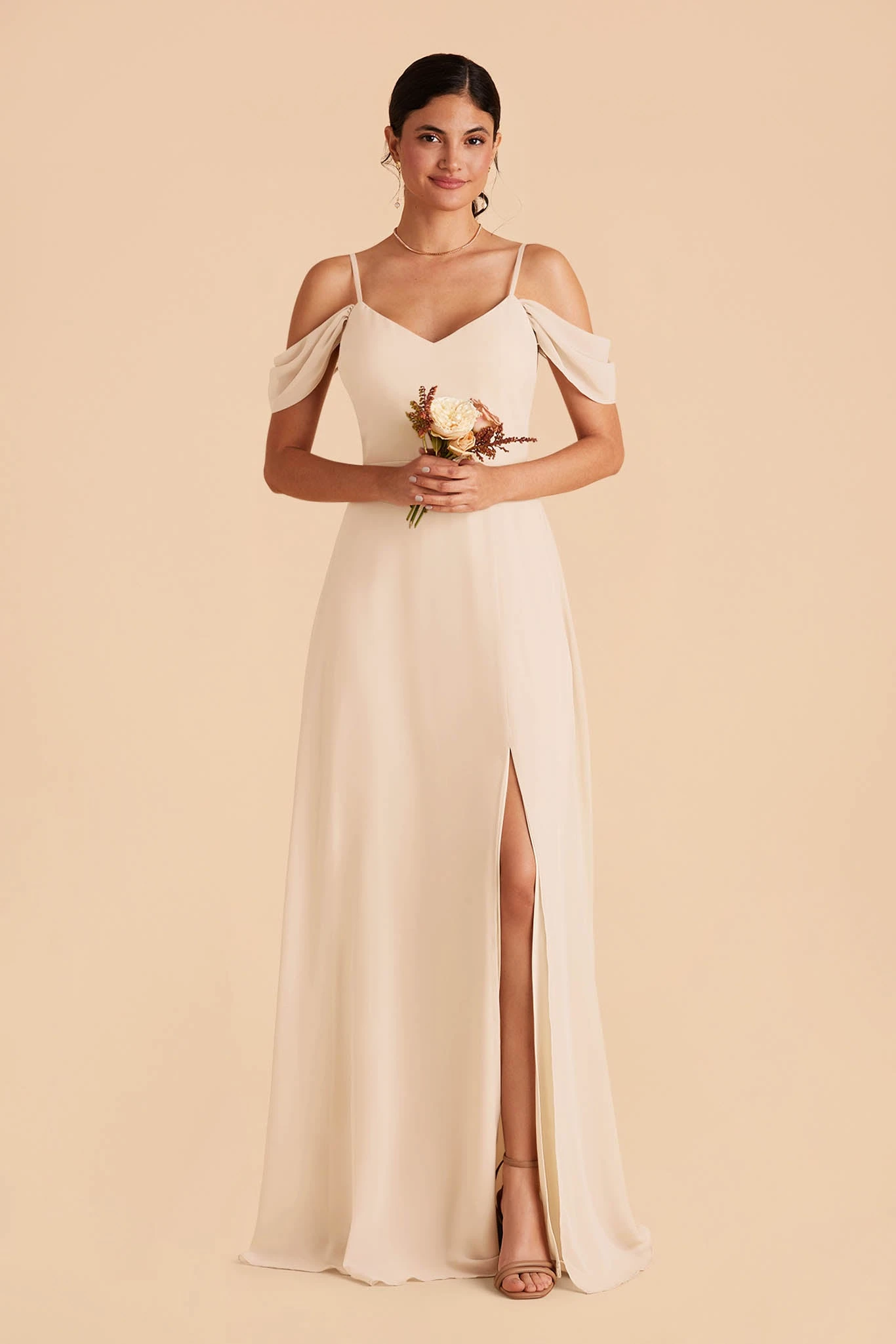 Devin Convertible Dress - Champagne - Image 4