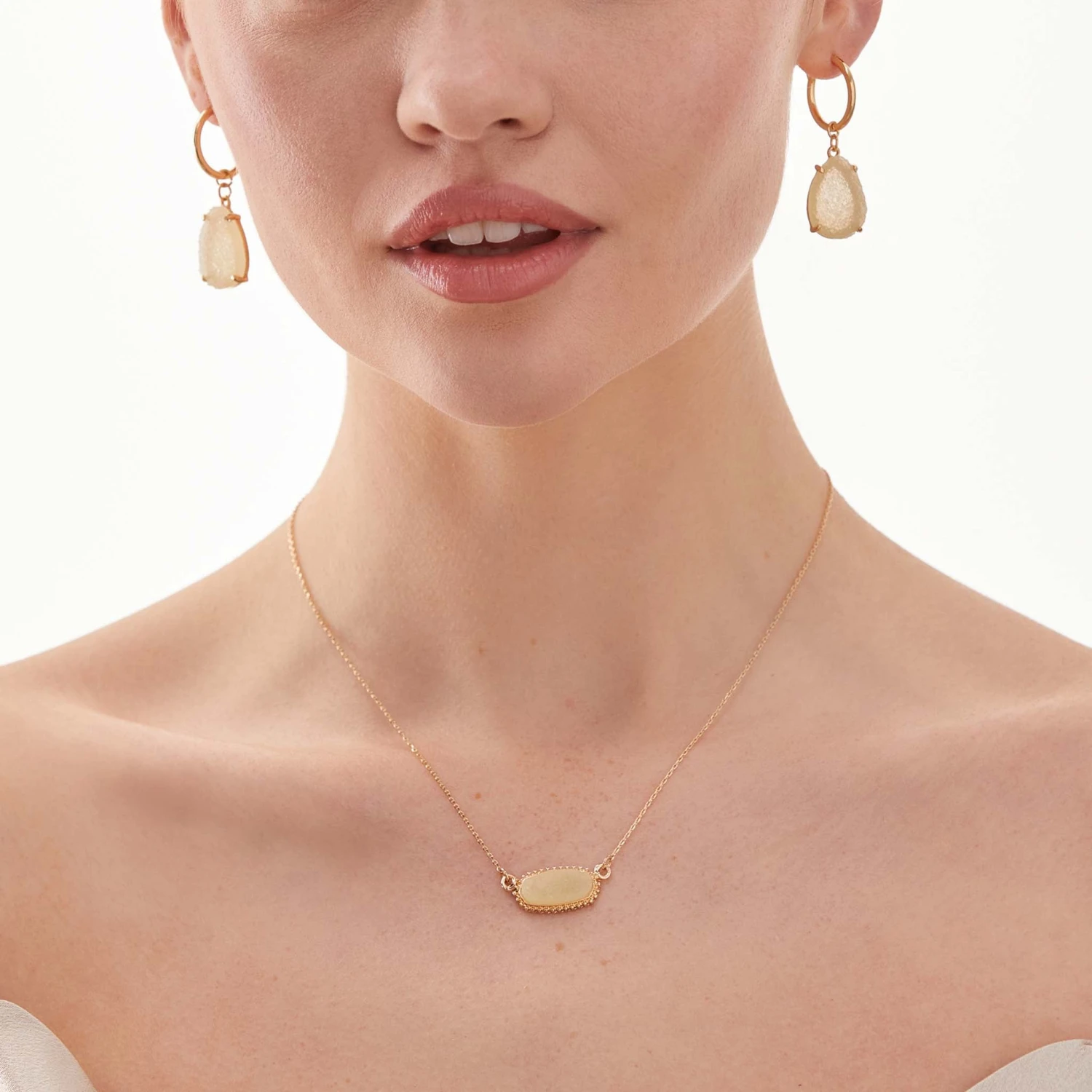 Presley Charm Necklace - Champagne - Image 5