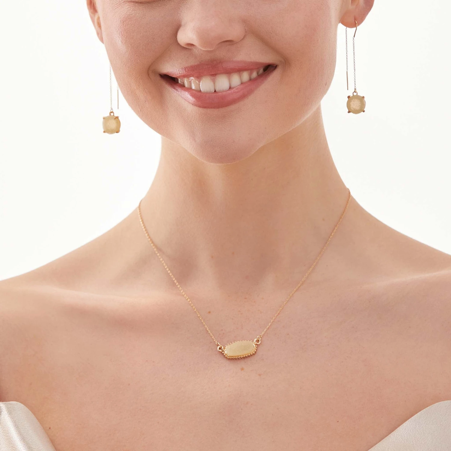 Presley Charm Necklace - Champagne - Image 6