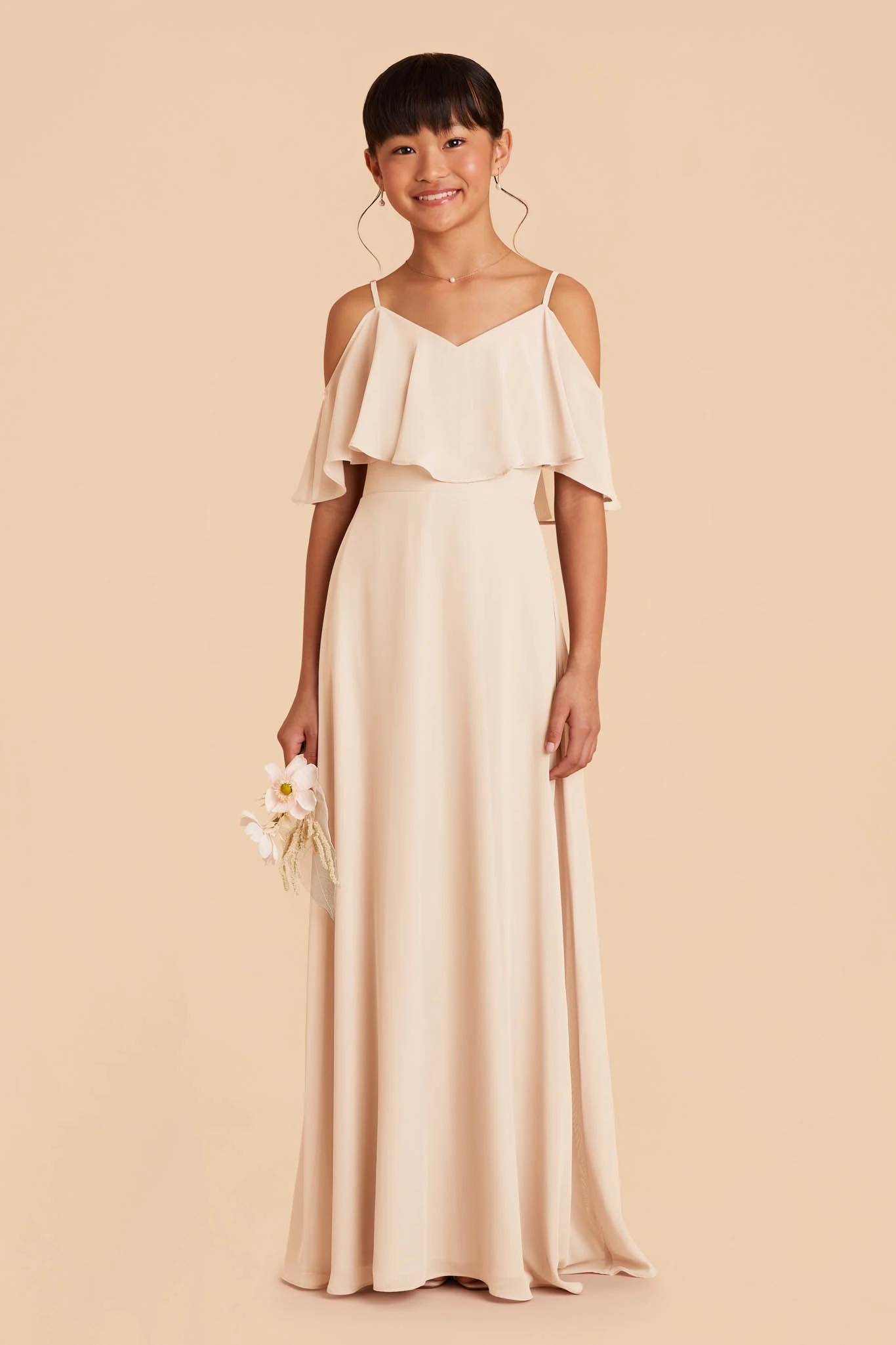 Janie Convertible Junior Dress - Champagne - Image 2