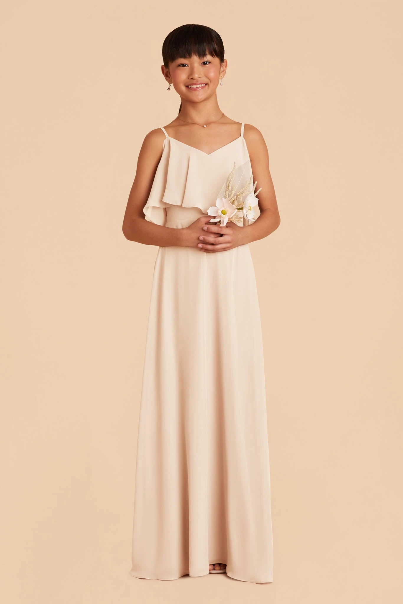 Janie Convertible Junior Dress - Champagne