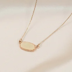 Presley Charm Necklace - Champagne