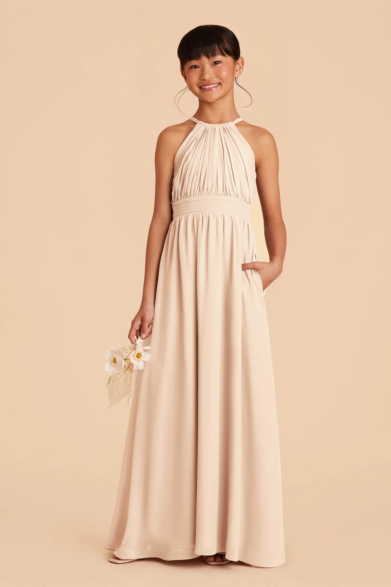 Sienna Junior Dress - Champagne - Image 2