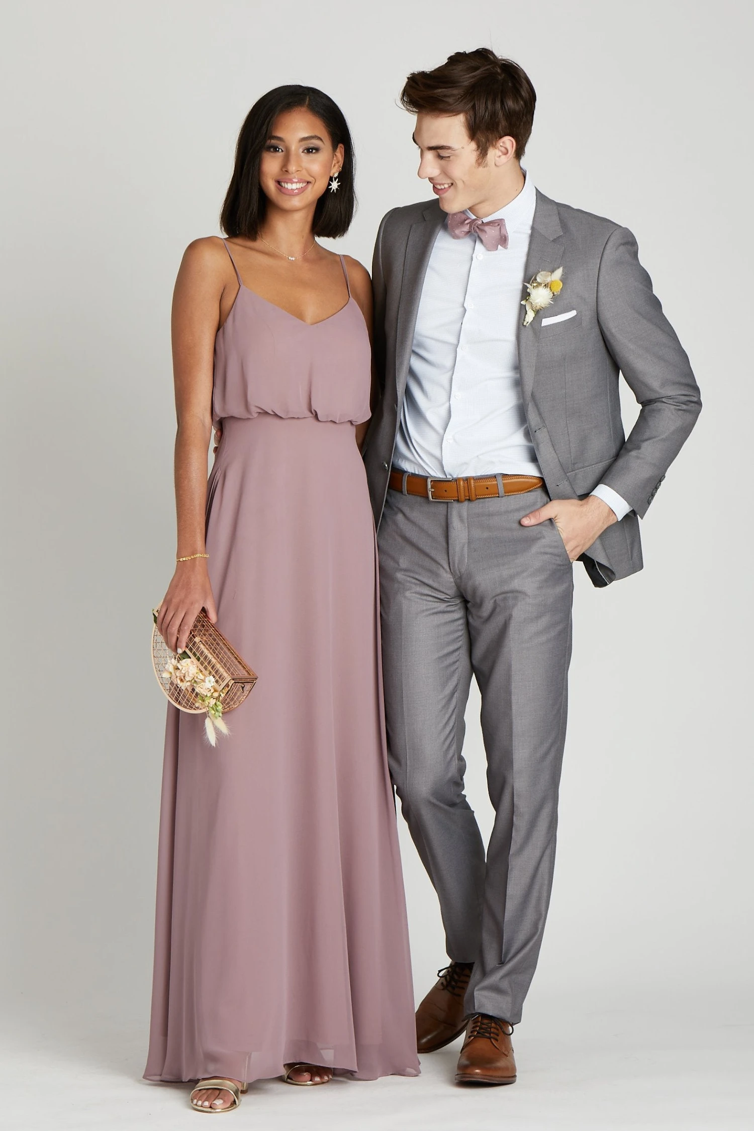 Daniel Bow Tie - Dark Mauve Dot - Image 3