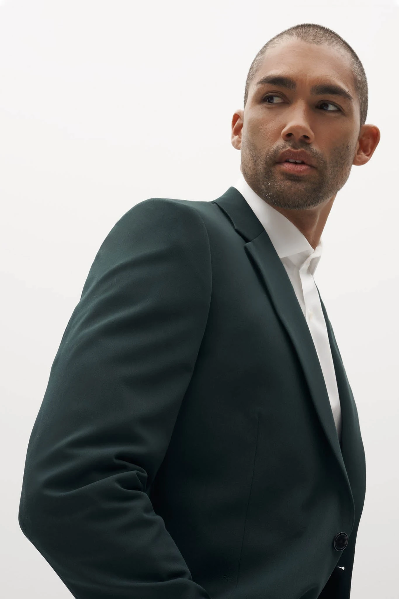 Dark Green Suit Jacket By SuitShop - Image 6