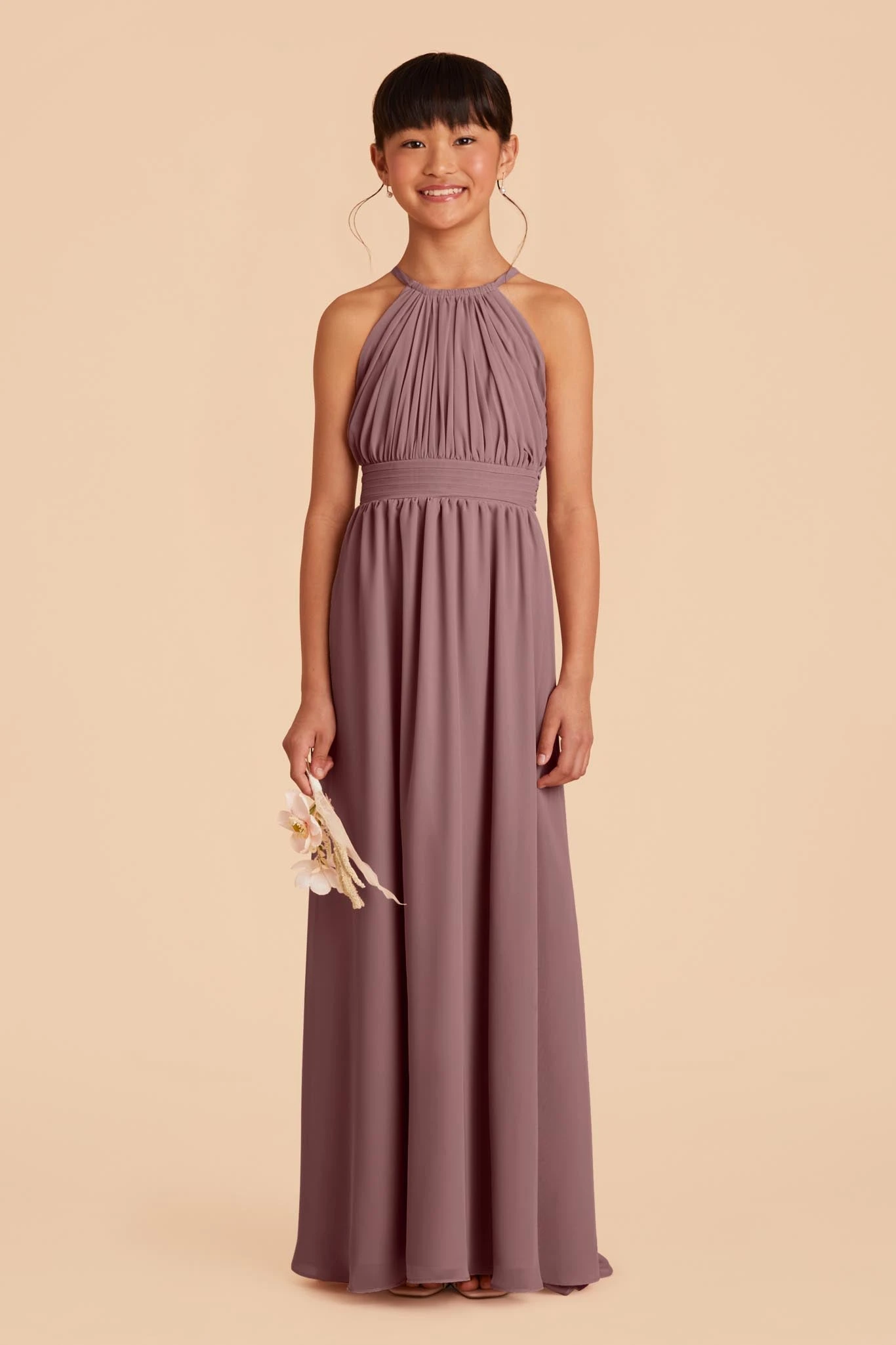Sienna Junior Dress - Dark Mauve - Image 3