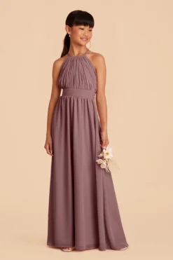 Sienna Junior Dress - Dark Mauve