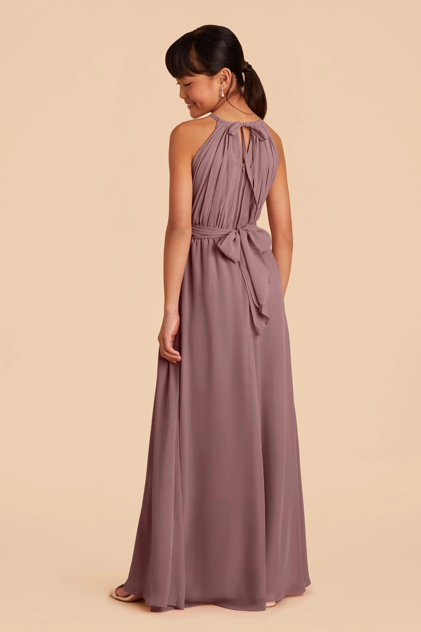 Sienna Junior Dress - Dark Mauve - Image 2
