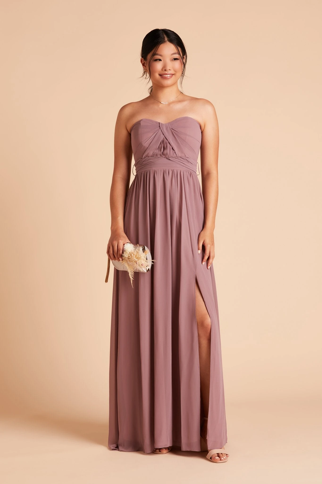 Grace Convertible Dress - Dark Mauve - Image 8