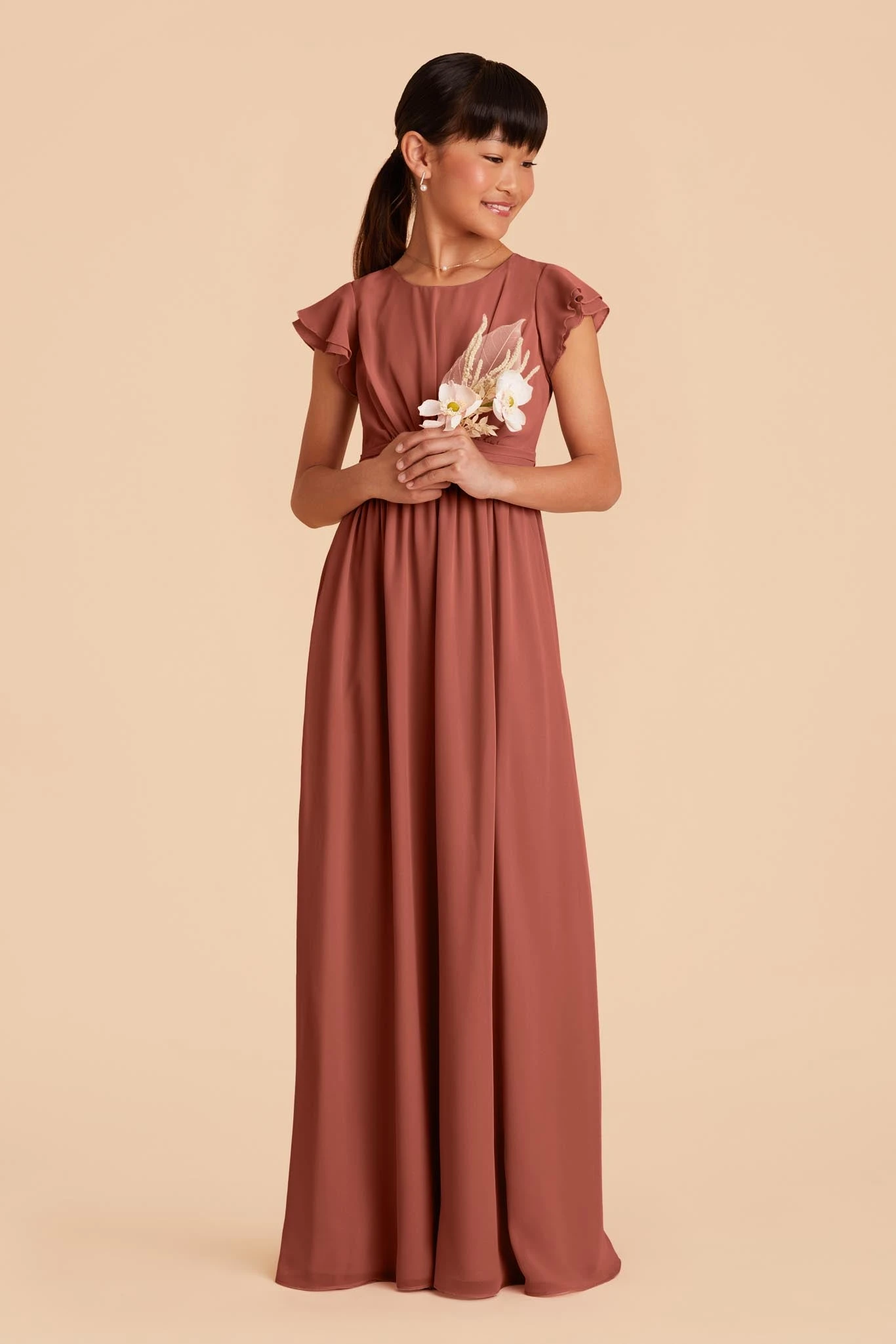 Celine Junior Dress - Desert Rose - Image 4