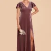 Hannah Velvet Dress - Desert Rose