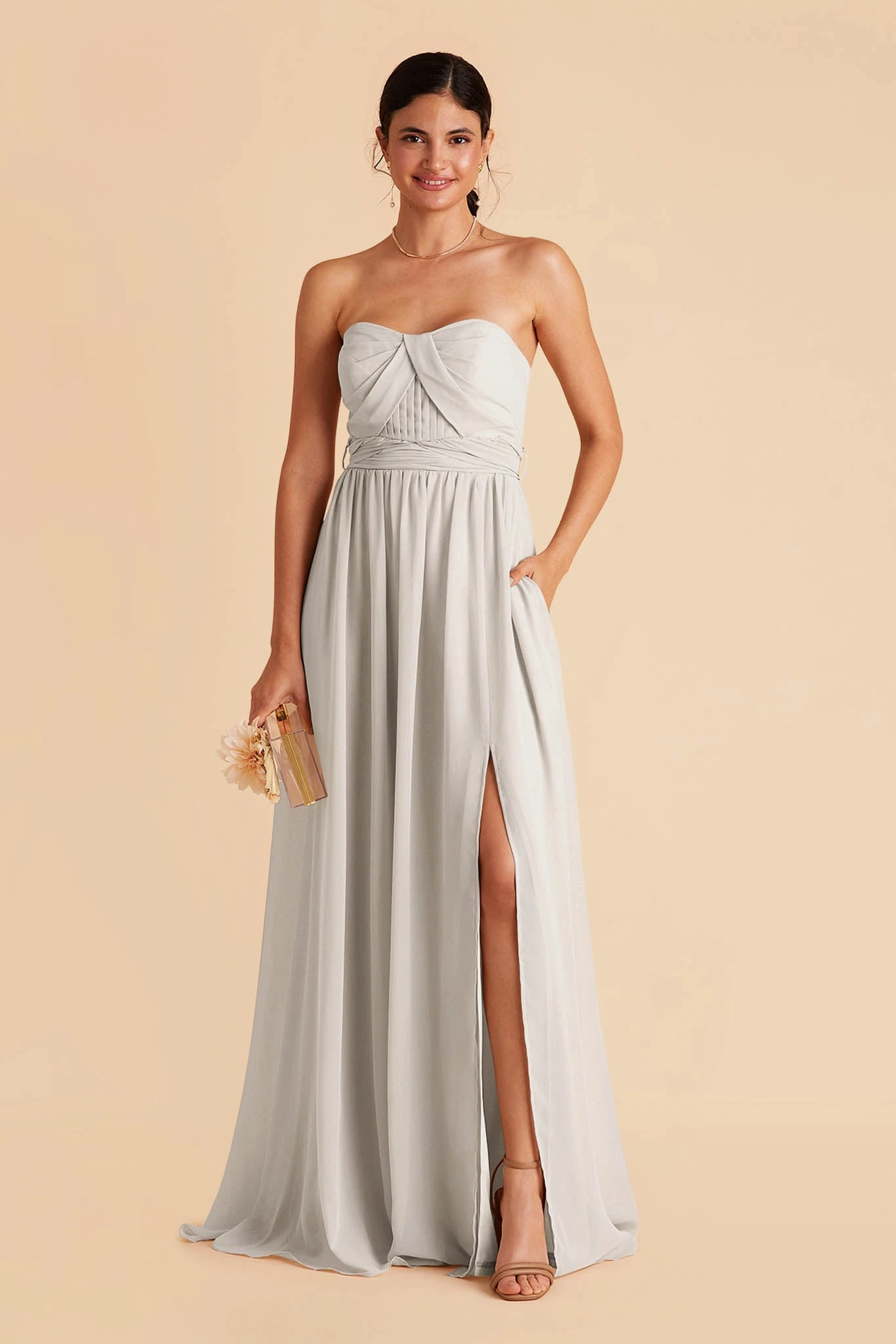 Grace Convertible Dress - Dove Gray - Image 4