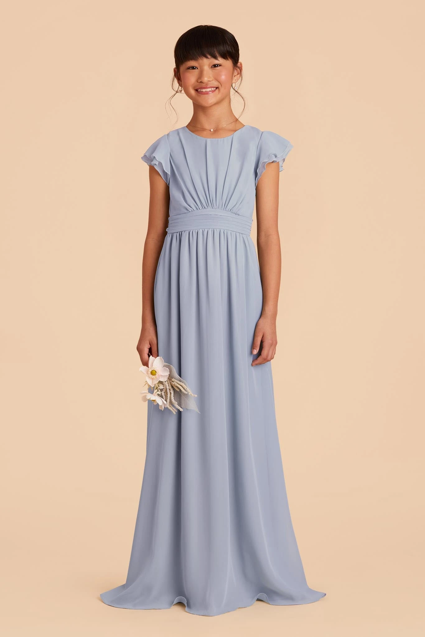 Celine Junior Dress - Dusty Blue