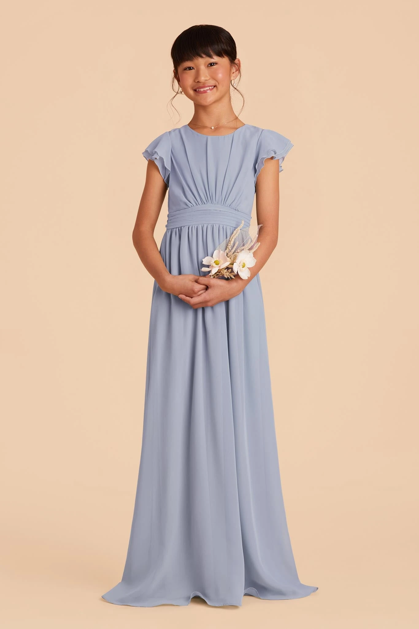 Celine Junior Dress - Dusty Blue - Image 2