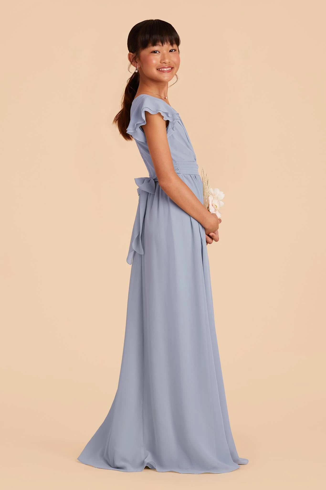 Celine Junior Dress - Dusty Blue - Image 3