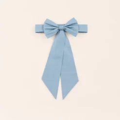 Liz Flower Girl Sash - Dusty Blue