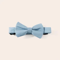 Sadie Dog Bow Tie Collar - Dusty Blue