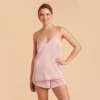 Olivia Satin Cami Top - Dusty Pink
