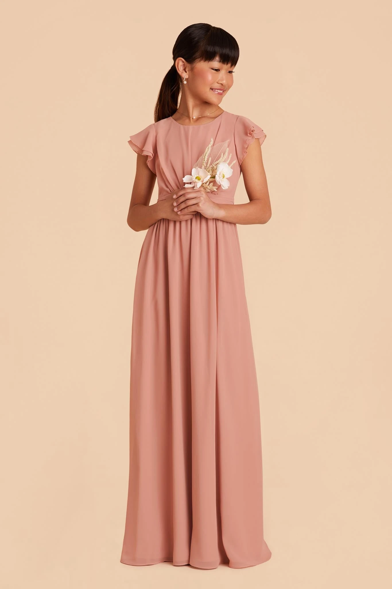 Celine Junior Dress - Dusty Rose - Image 3