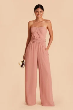 Gigi Convertible Jumpsuit - Dusty Rose