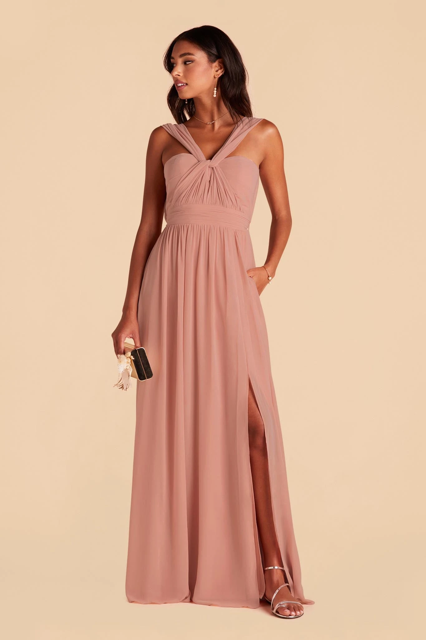 Grace Convertible Dress - Dusty Rose