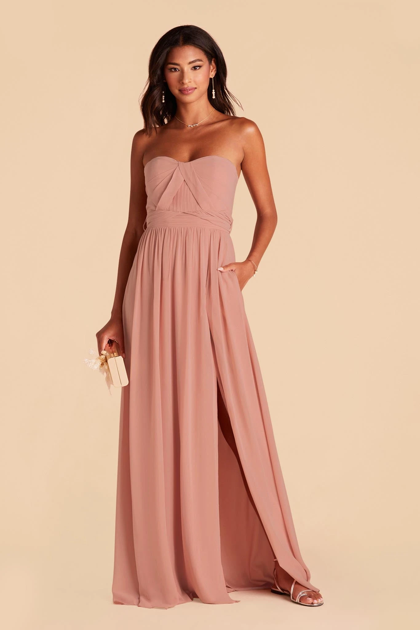 Grace Convertible Dress - Dusty Rose - Image 3