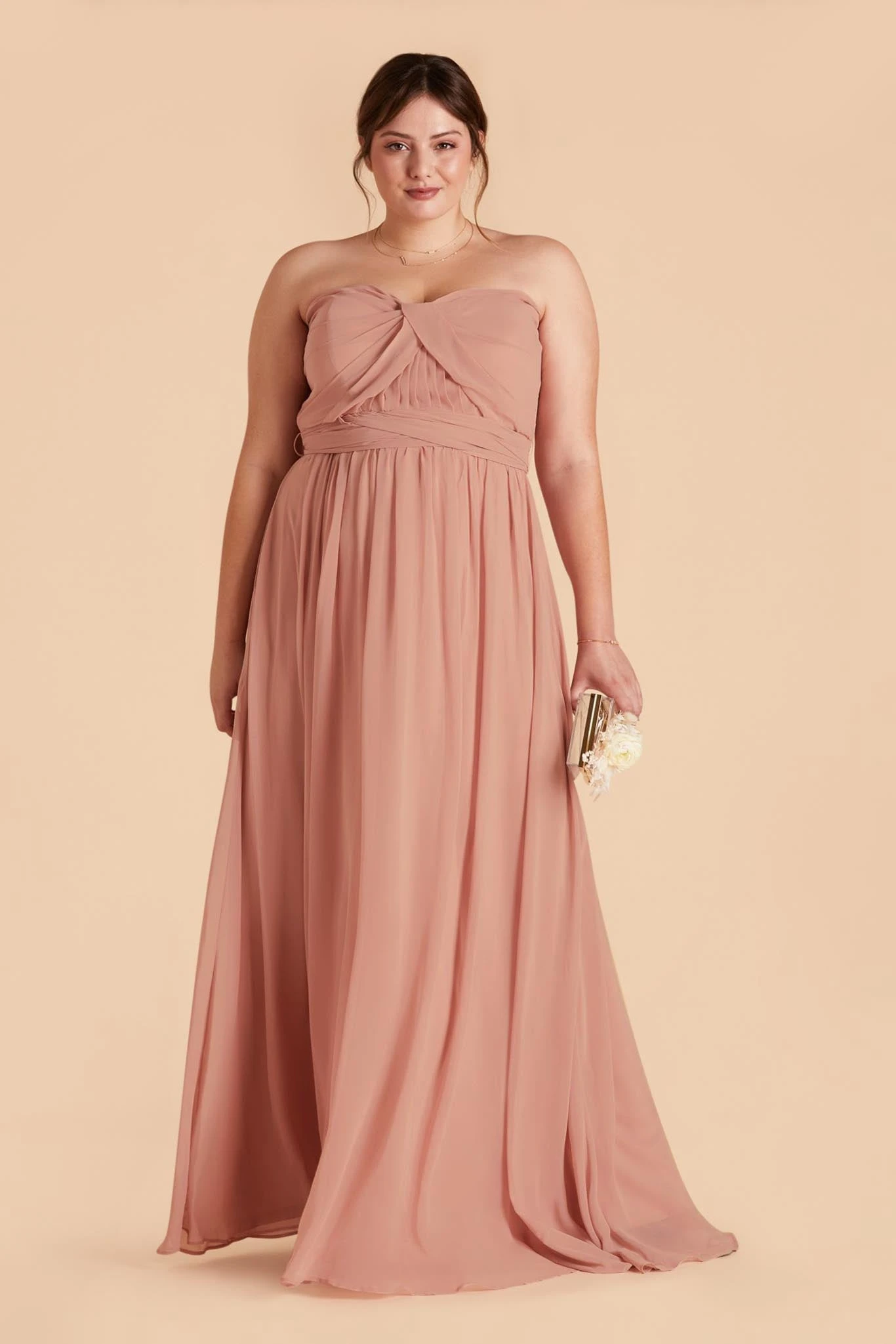 Grace Convertible Dress - Dusty Rose - Image 2