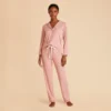 Jonny Long Sleeve Pajama And Pants Set - Dusty Rose