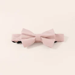 Sadie Dog Bow Tie Collar - Dusty Rose