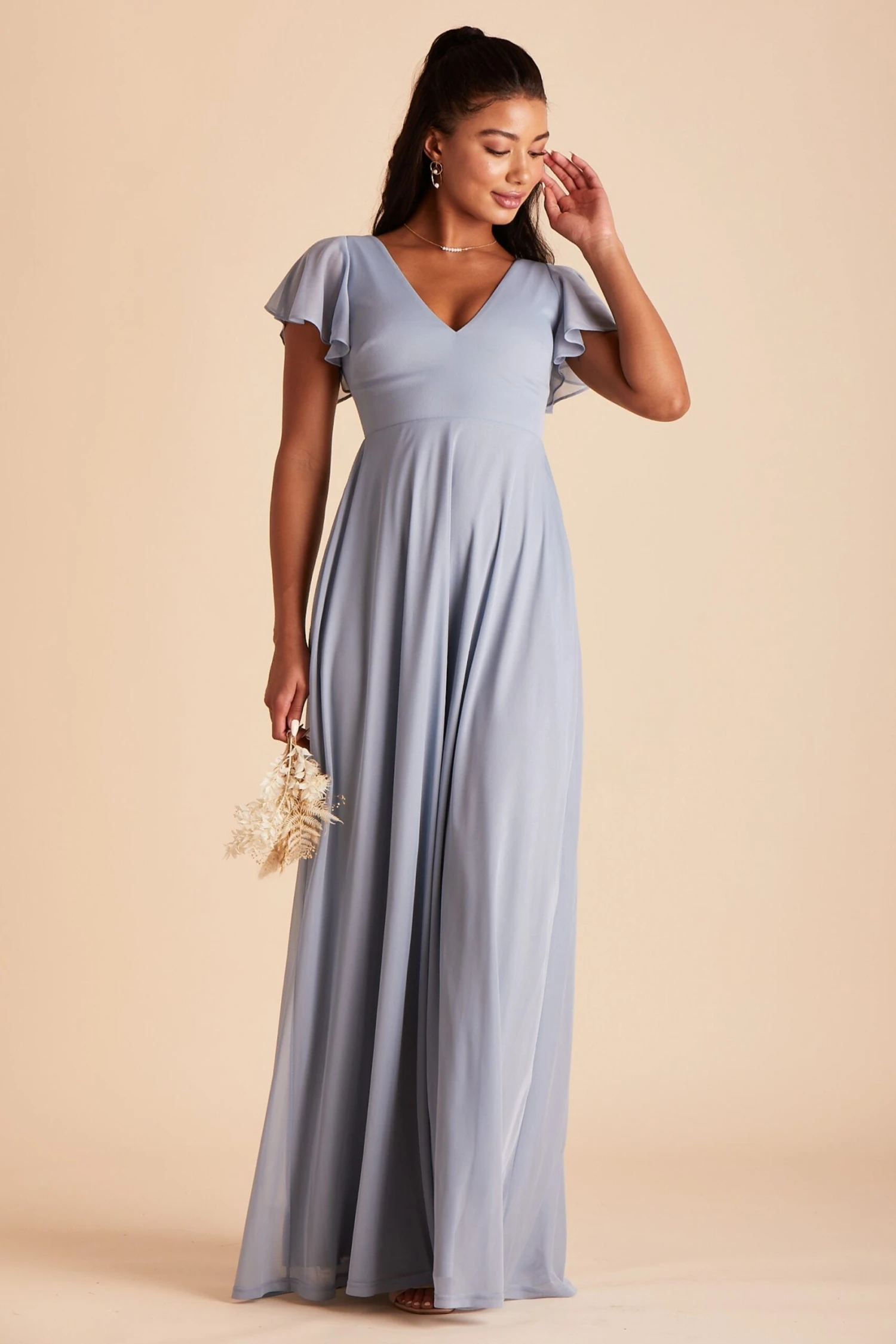 Hannah Dress - Dusty Blue - Image 6