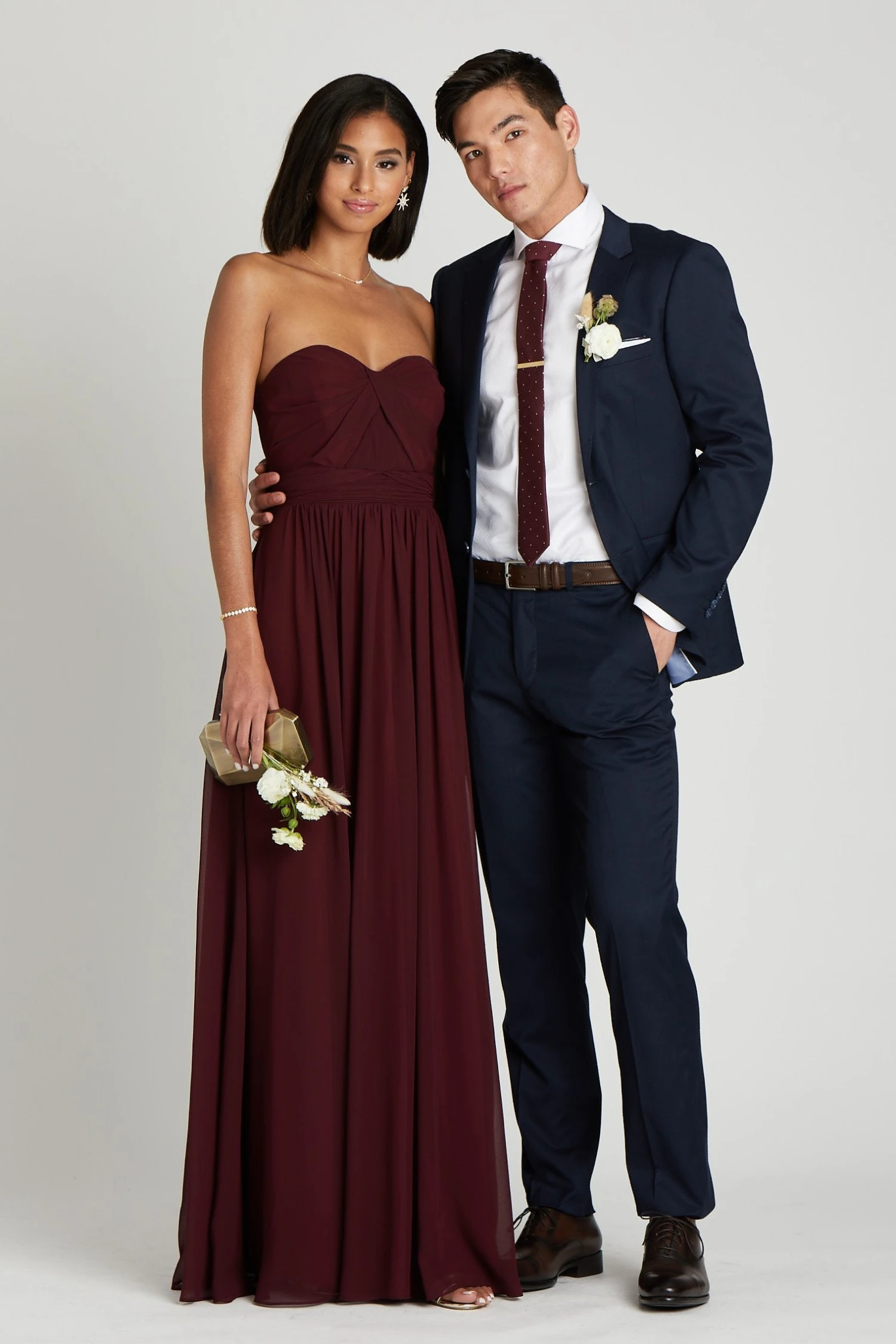 Simon Necktie - Cabernet Dot - Image 2