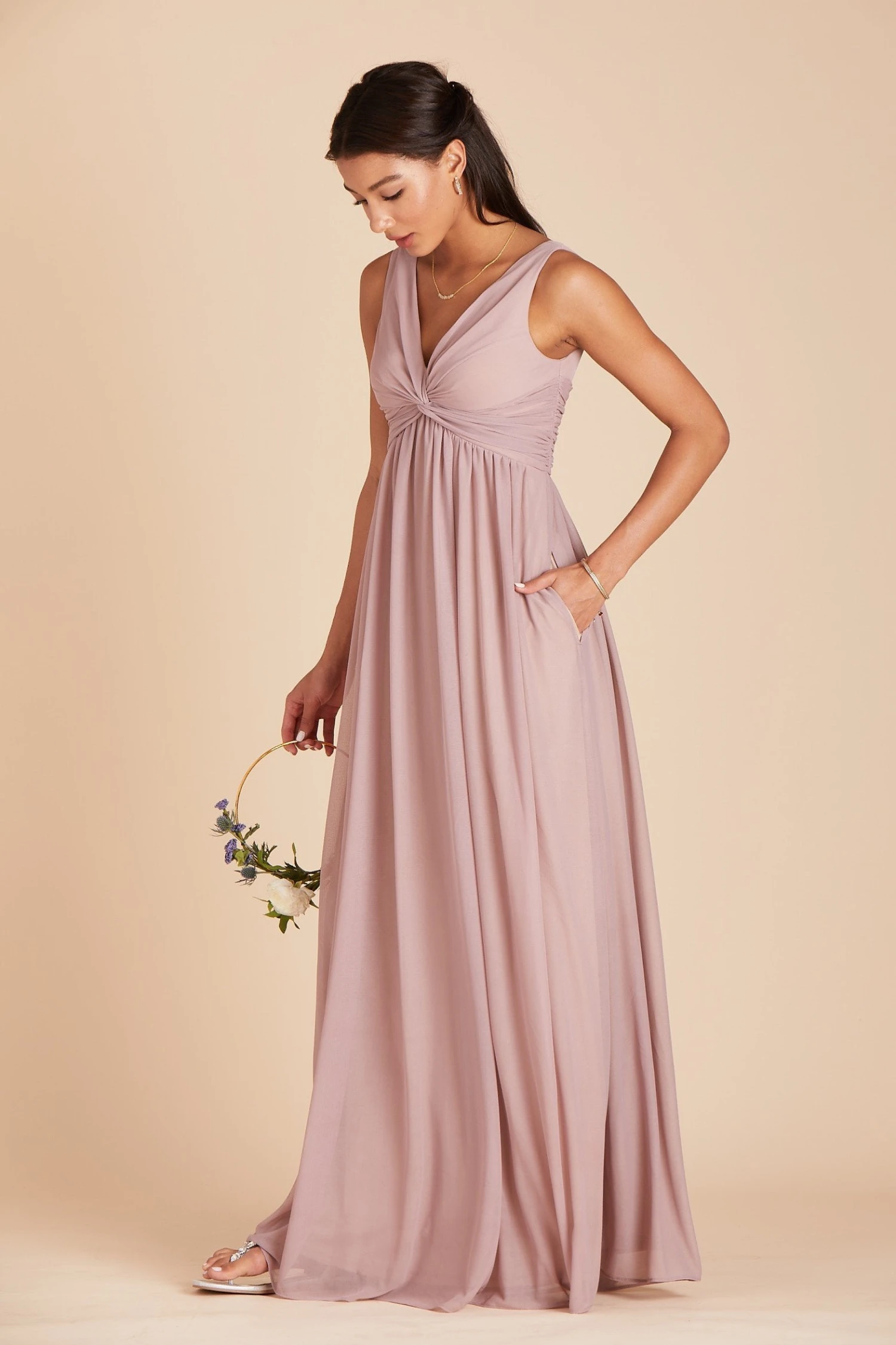 Lianna Dress - Mauve - Image 8
