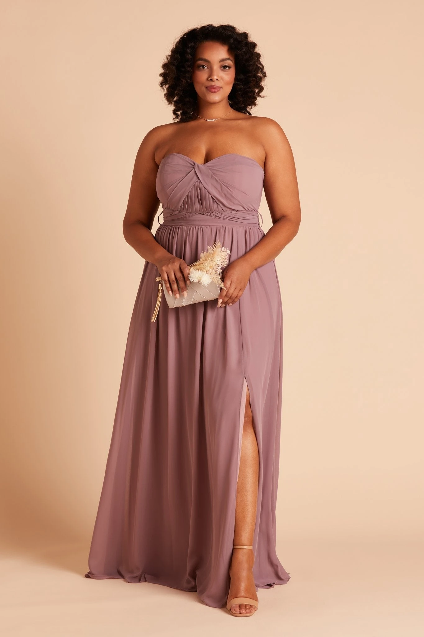 Grace Convertible Dress - Dark Mauve - Image 15