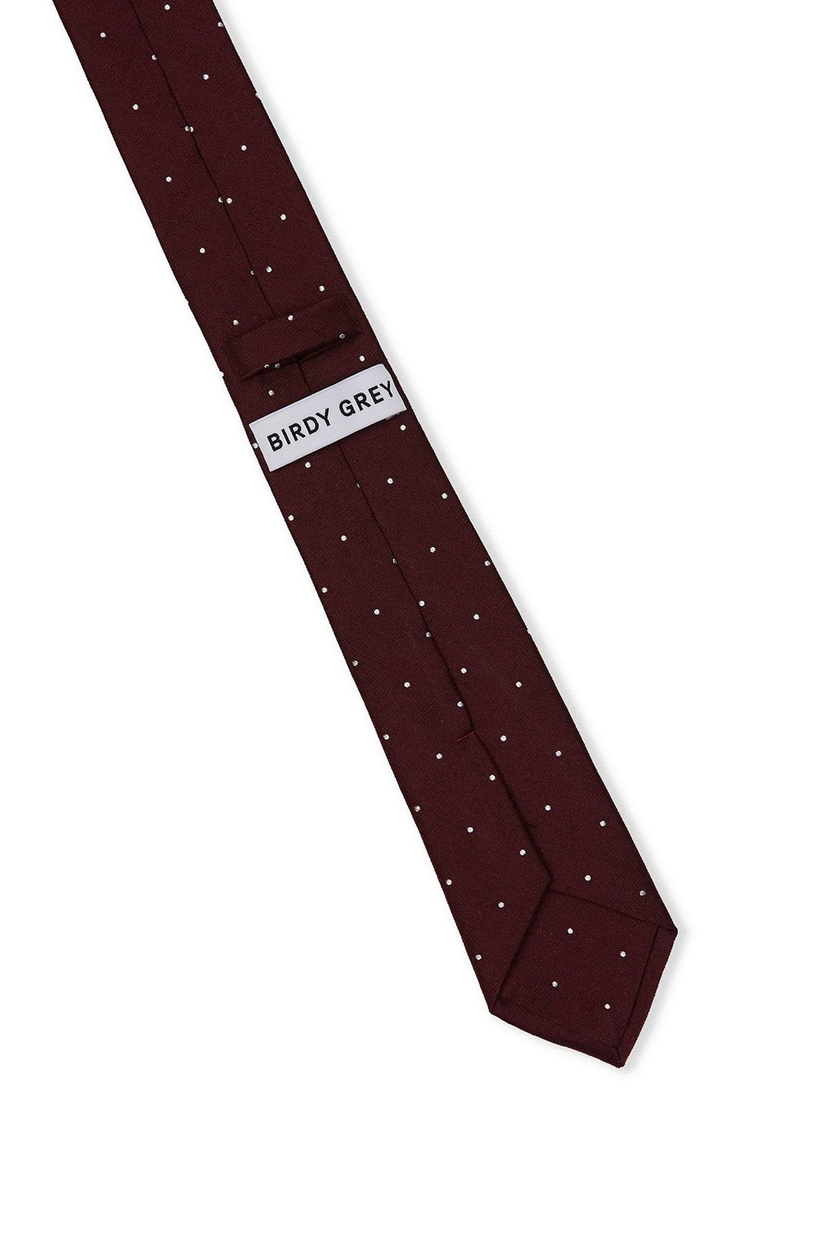 Simon Necktie - Cabernet Dot - Image 8