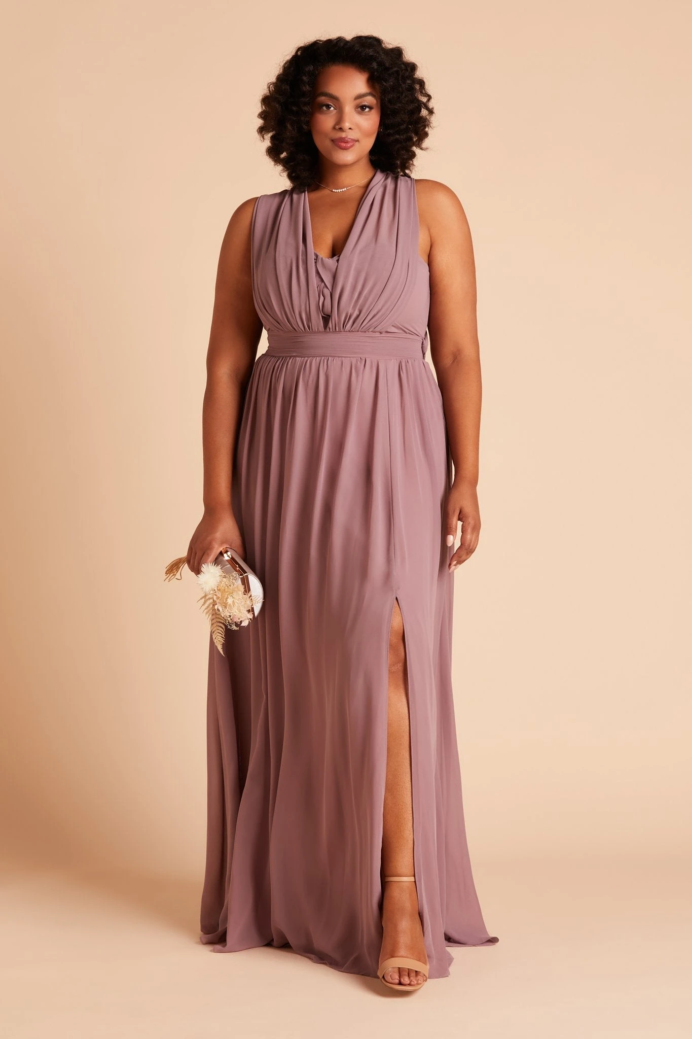 Grace Convertible Dress - Dark Mauve - Image 2