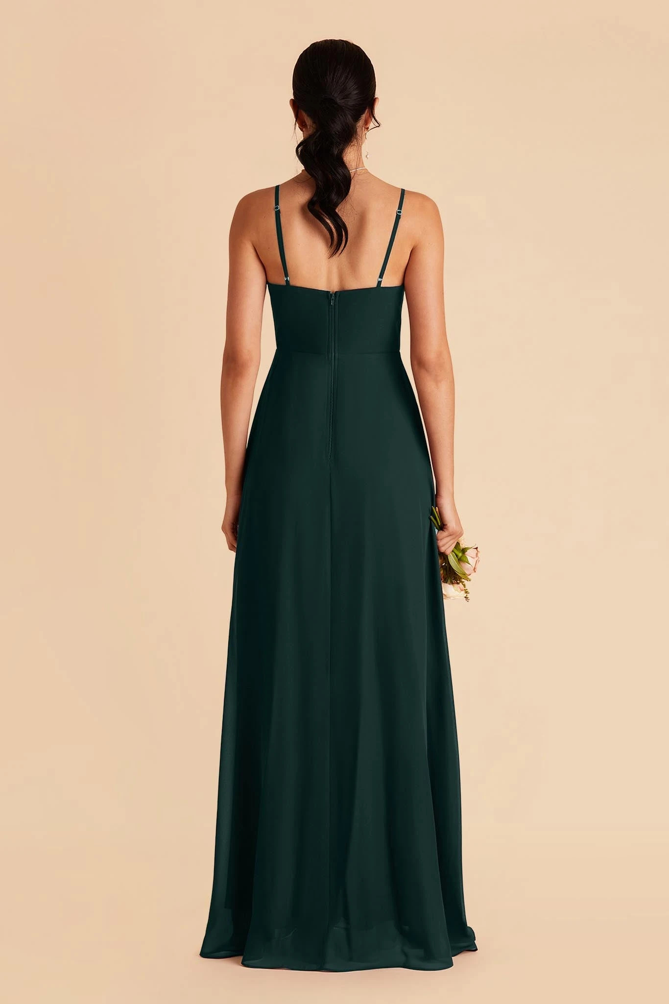 Amy Chiffon Dress - Emerald - Image 5