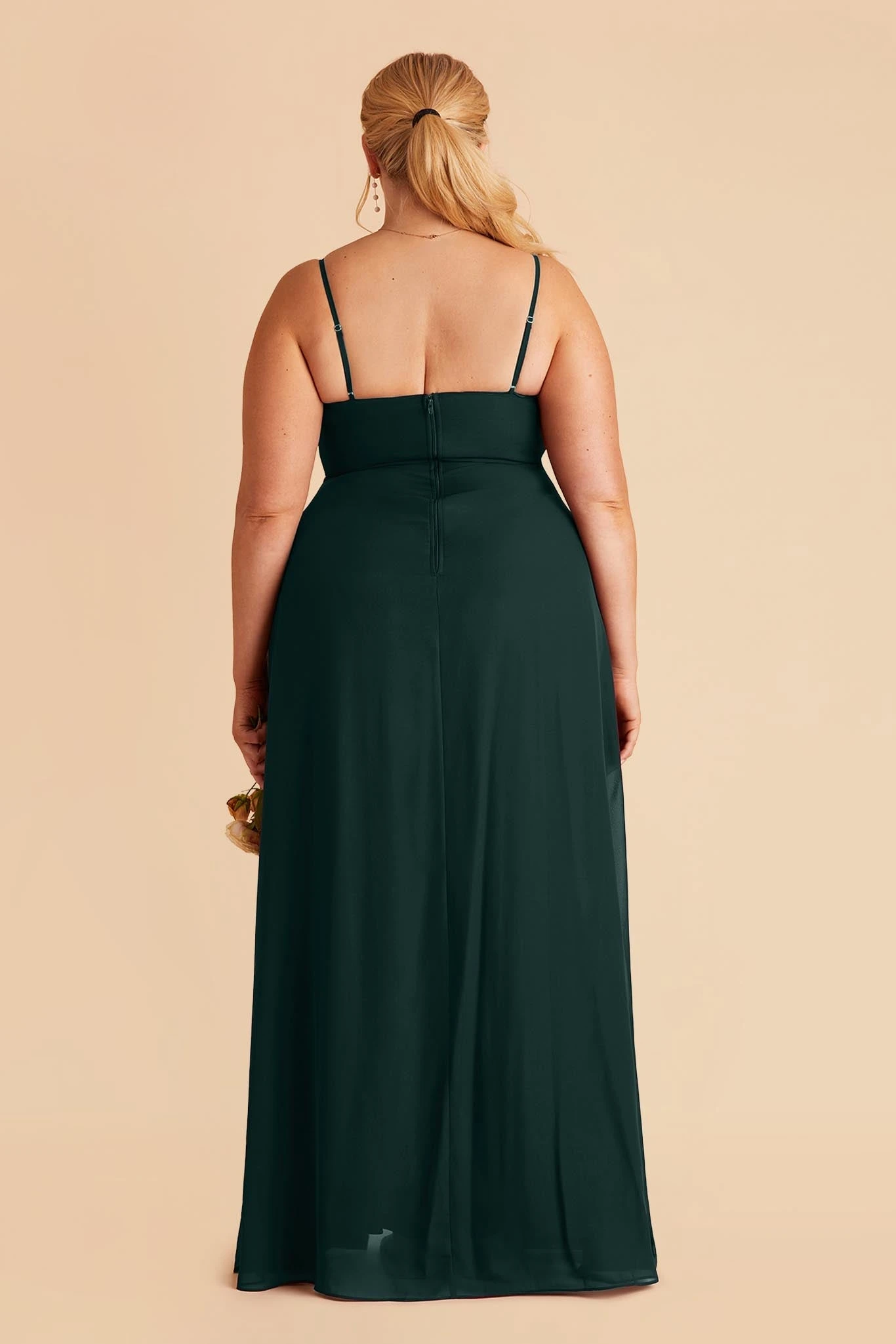 Amy Chiffon Dress - Emerald - Image 8