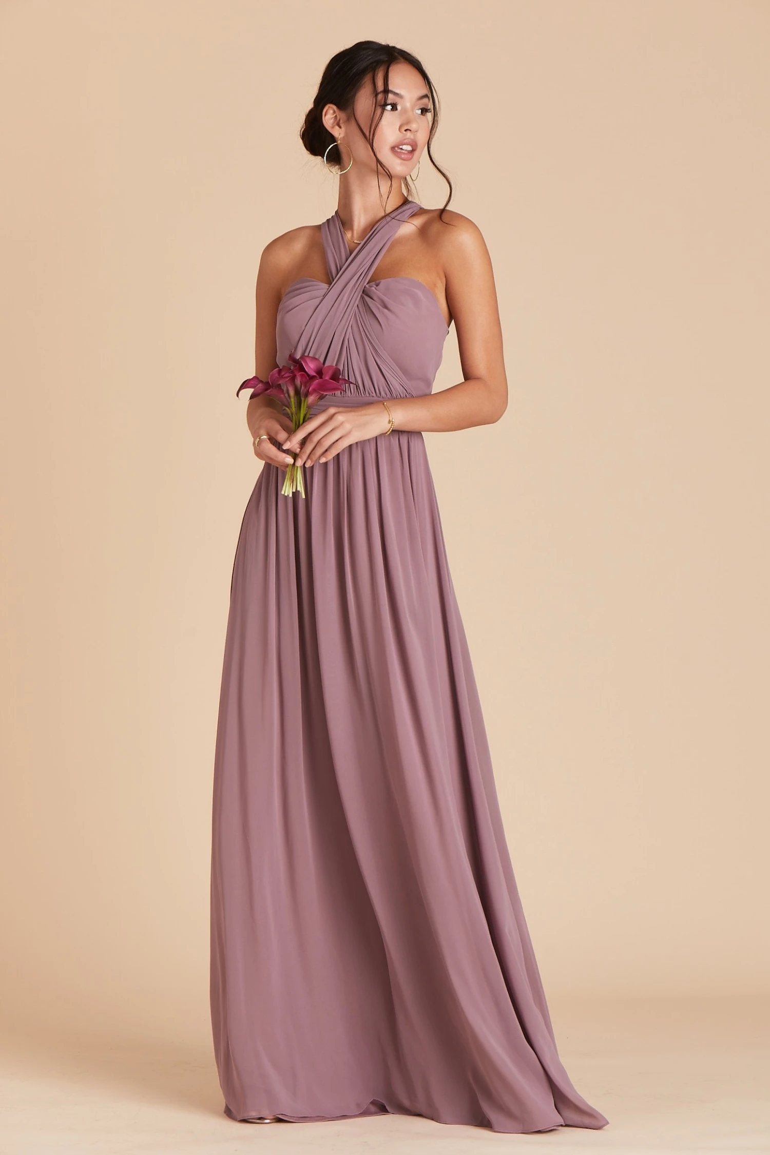 Grace Convertible Dress - Dark Mauve - Image 3