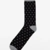 Groomsmen Socks - Polka Dot Black