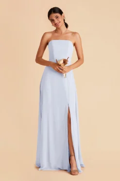 Chris Convertible Chiffon Dress - Ice Blue