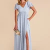 Hannah Empire Dress - Ice Blue