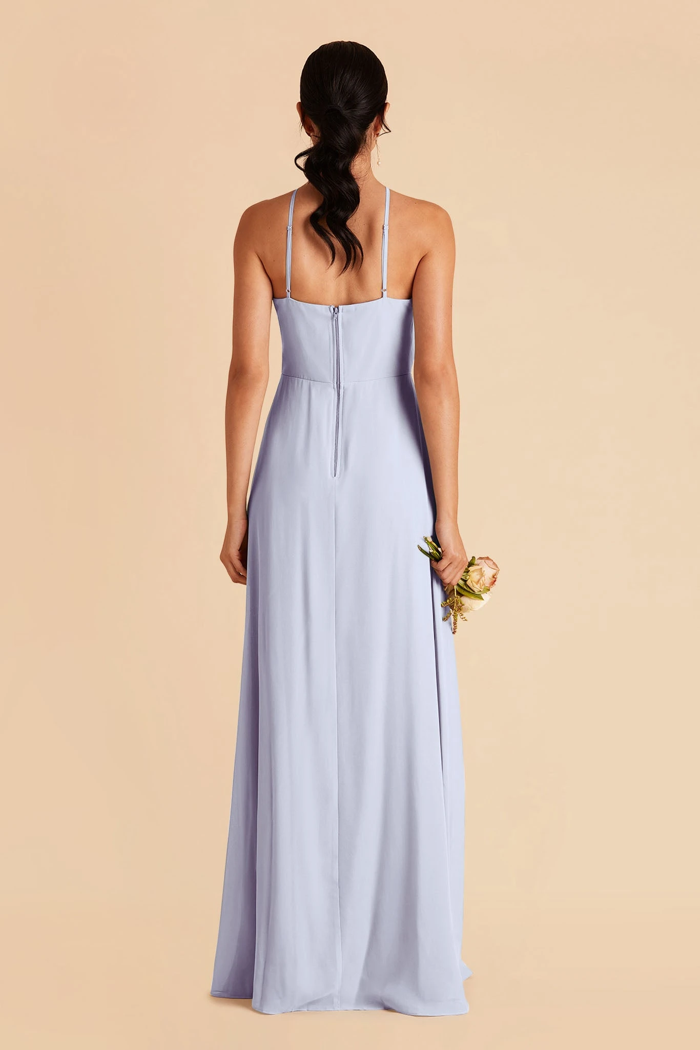 Juliet Chiffon Dress - Ice Blue - Image 3