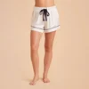 Jonny Satin Pajama Shorts - Ivory